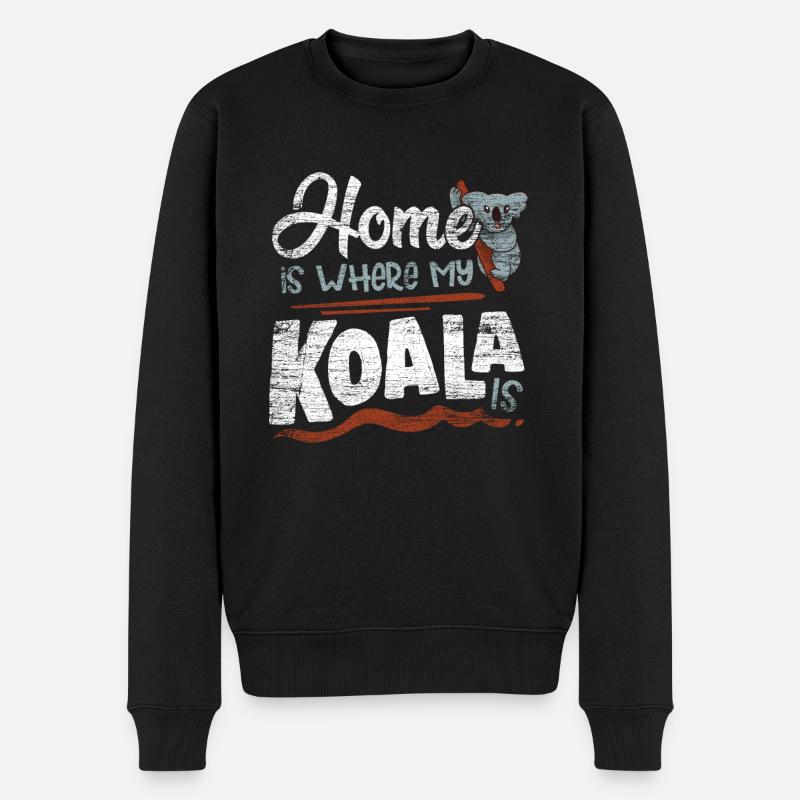 Koala - Pull Premium bio Homme - noir