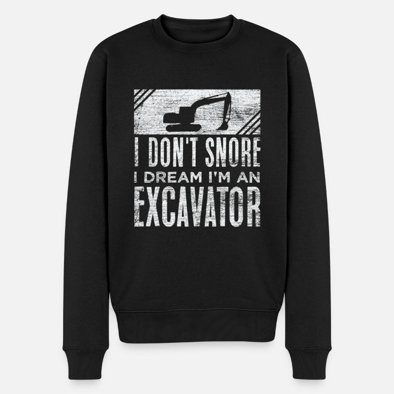 Excavatrice - Pull Premium bio Homme - noir