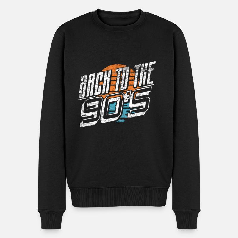 Retour aux années 90 - Pull Premium bio Homme - noir