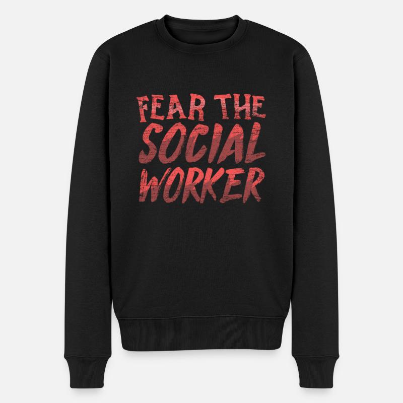 Travailleur social travailleur social - Pull Premium bio Homme - noir