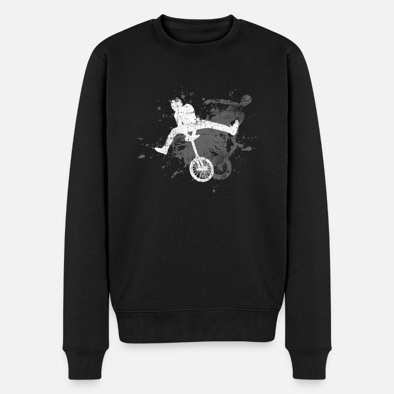 monocycle - Pull Premium bio Homme - noir