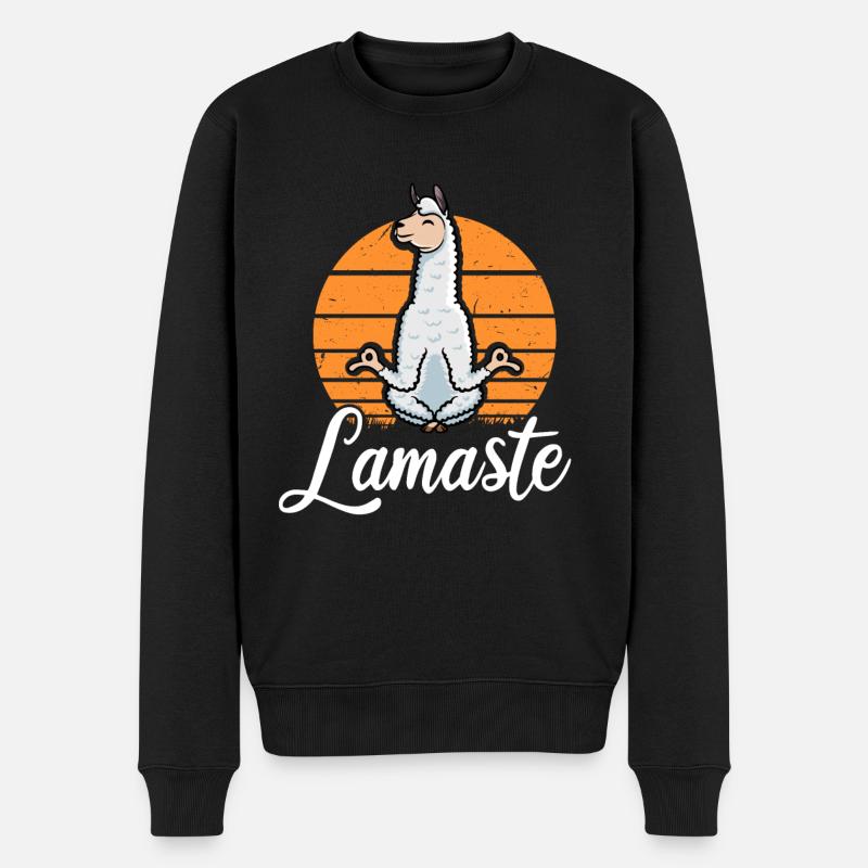 Lamaste Llama - Pull Premium bio Homme - noir