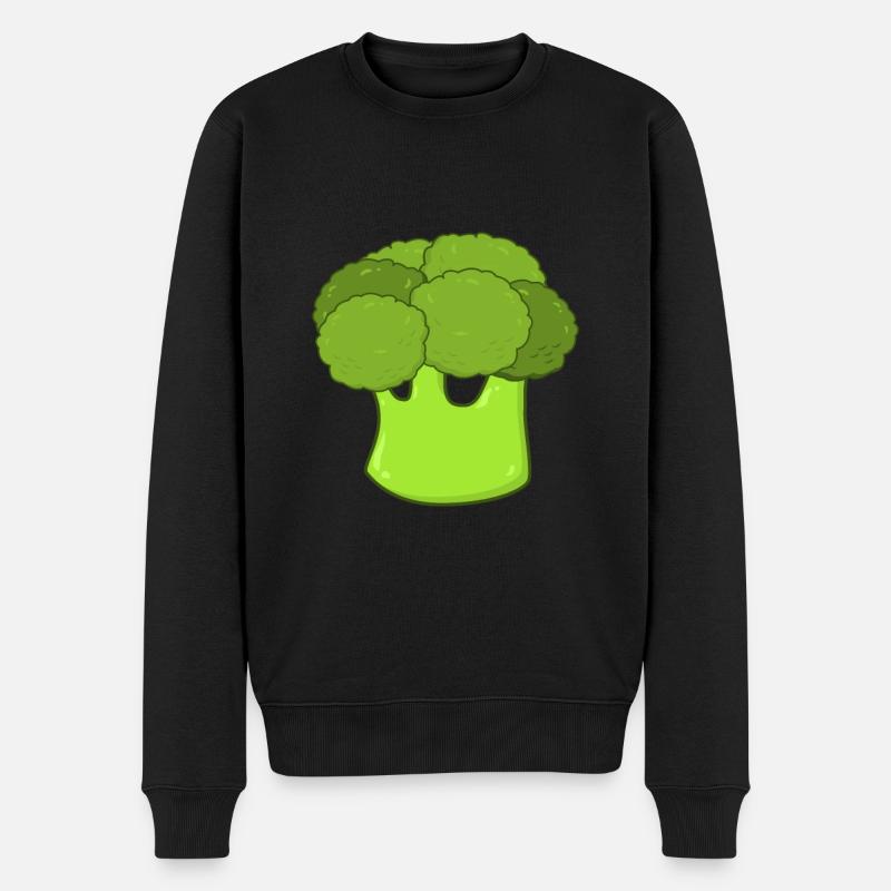 Légume brocoli - Pull Premium bio Homme - noir