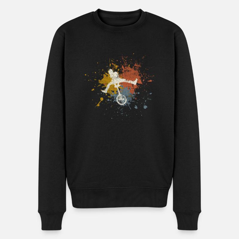 Monocycle rétro - Pull Premium bio Homme - noir