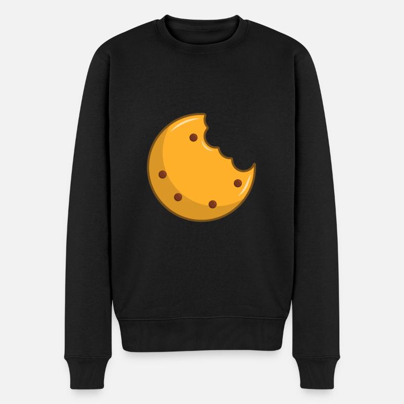 Cookie Keks - Männer Premium Bio Pullover - Schwarz