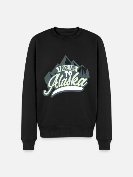 Alaska nature - Men's Premium Organic Jumper - black