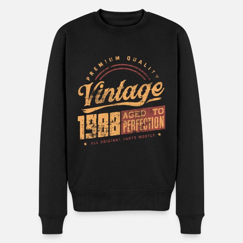 Millésime anniversaire 1988 - Pull Premium bio Homme - noir