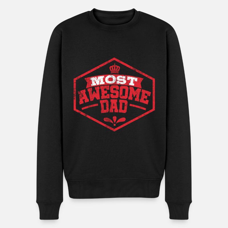Meilleur papa - Pull Premium bio Homme - noir