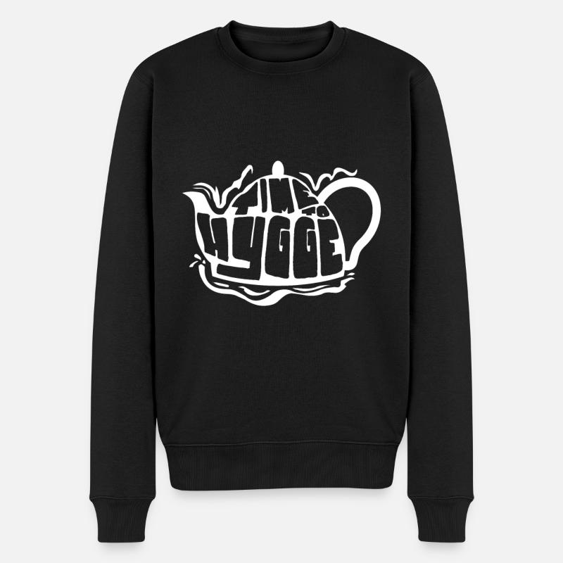 Hygge Herbst Winter - Männer Premium Bio Pullover - Schwarz