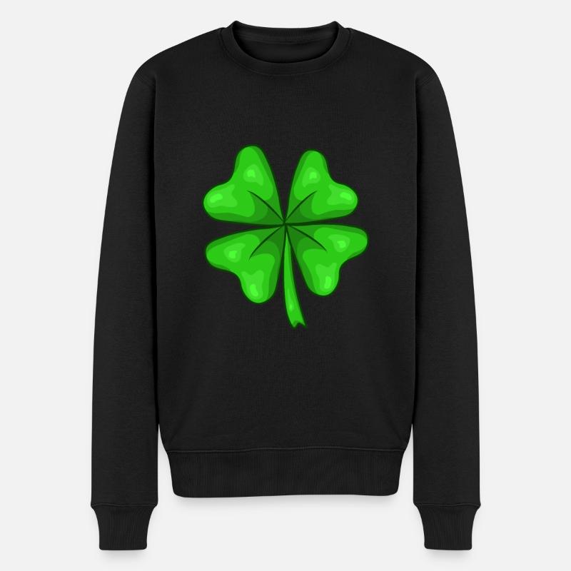 Shamrock bonne chance - Pull Premium bio Homme - noir