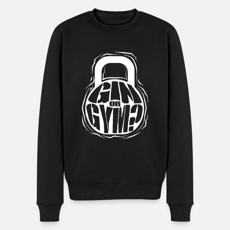 Gin ou gym - Pull Premium bio Homme - noir