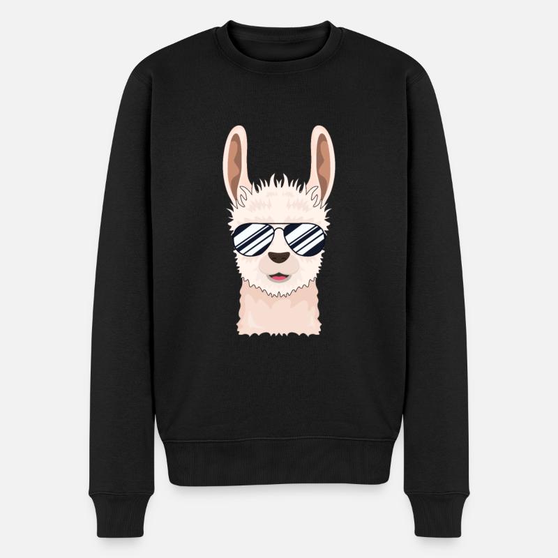 Lama cool - Pull Premium bio Homme - noir