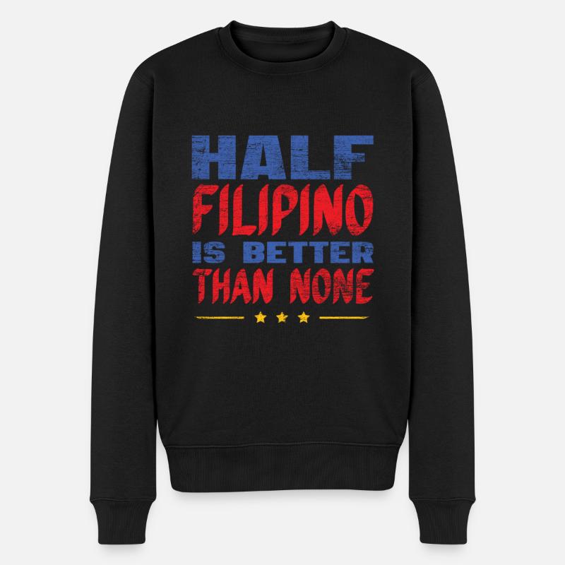 Demi philippin - Pull Premium bio Homme - noir