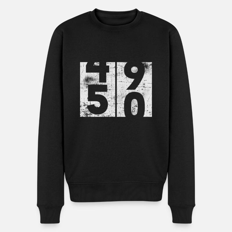 50e anniversaire - Pull Premium bio Homme - noir