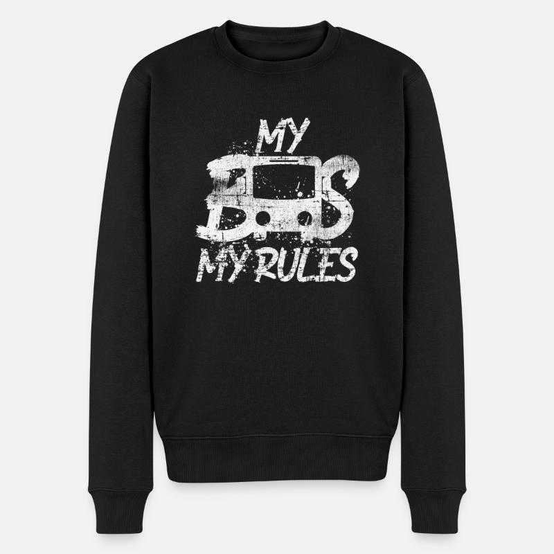 Busfahrer Bus - Männer Premium Bio Pullover - Schwarz
