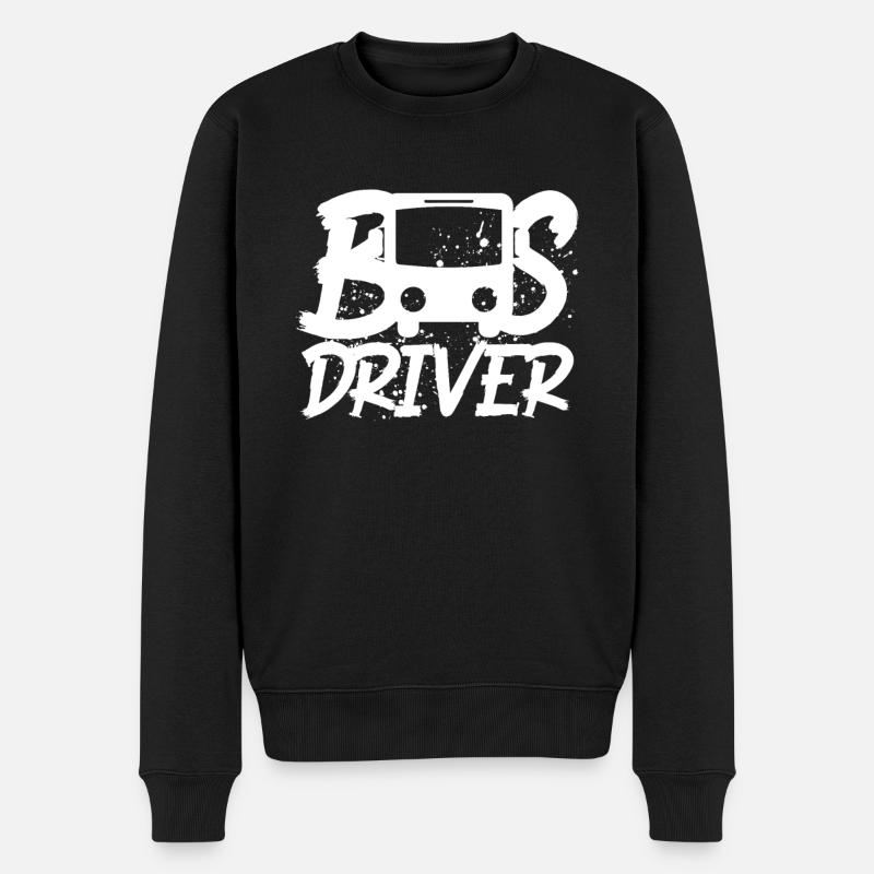 Bus chauffeur de bus - Pull Premium bio Homme - noir