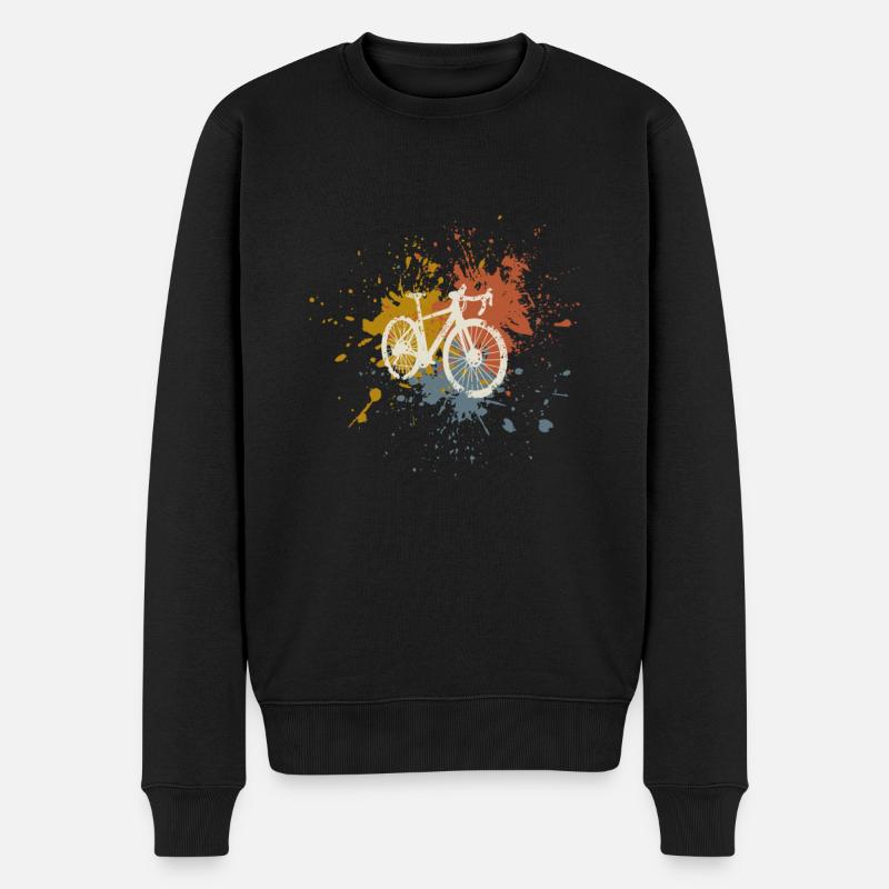 Rennrad vintage - Männer Premium Bio Pullover - Schwarz