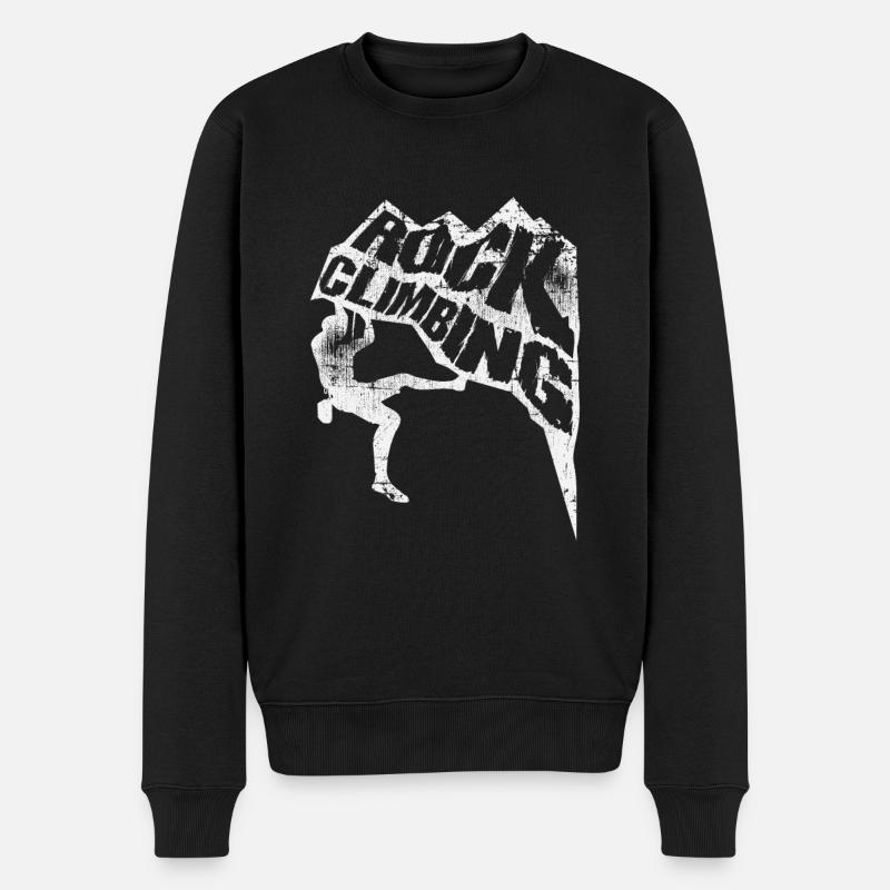 Grimpeurs escalade des montagnes - Pull Premium bio Homme - noir