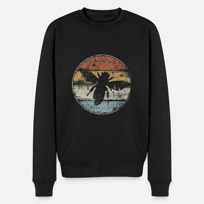 Vintage abeille - Pull Premium bio Homme - noir