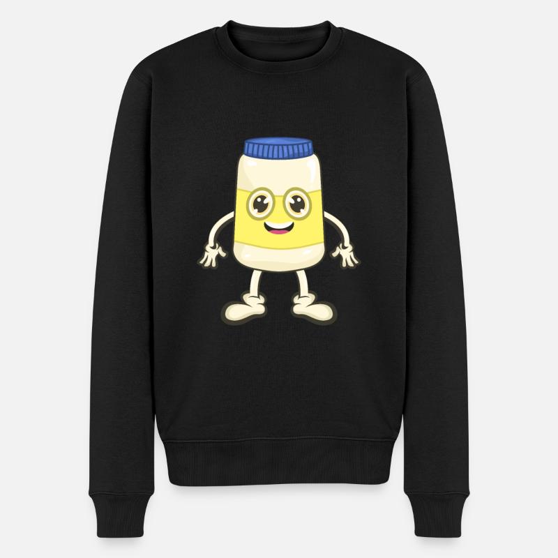 Mayonnaise à la mayonnaise - Pull Premium bio Homme - noir