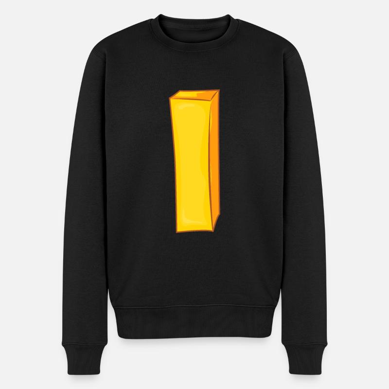 Pommes - Männer Premium Bio Pullover - Schwarz