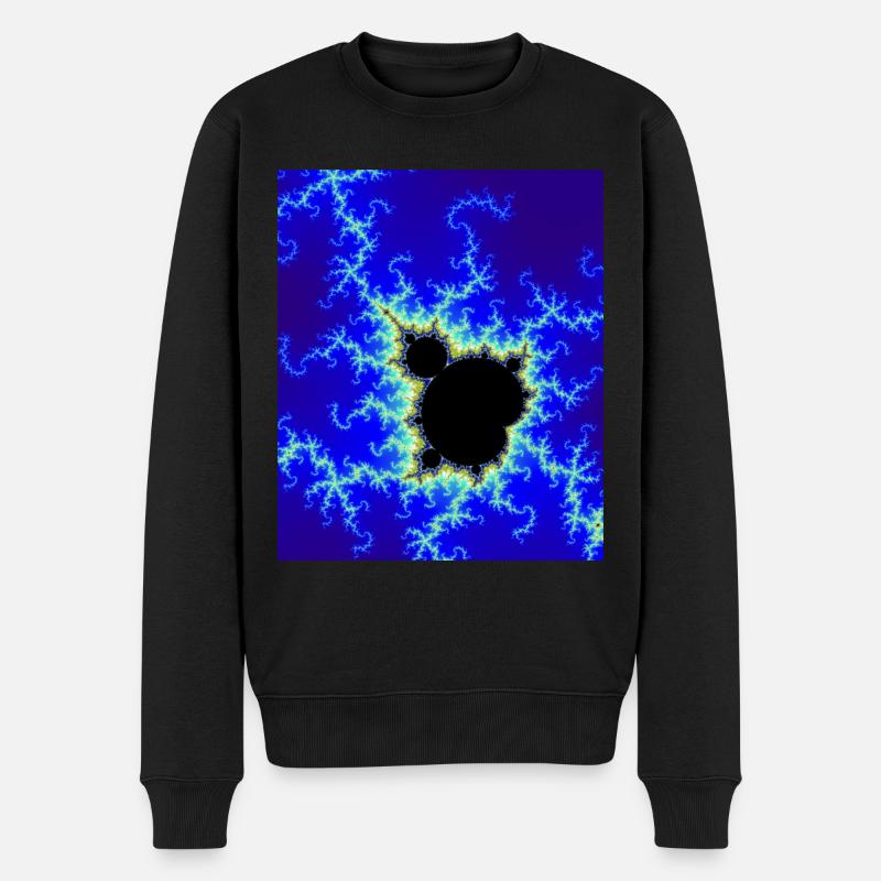 Fractal Pomme Mâle Bleu - Pull Premium bio Homme - noir