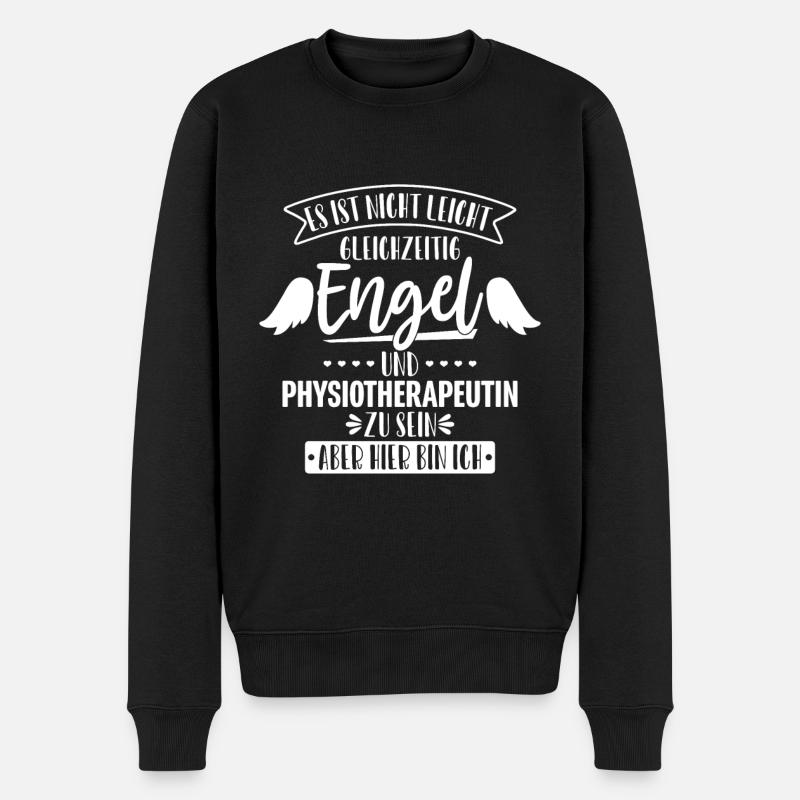 Physiotherapeutin - Männer Premium Bio Pullover - Schwarz