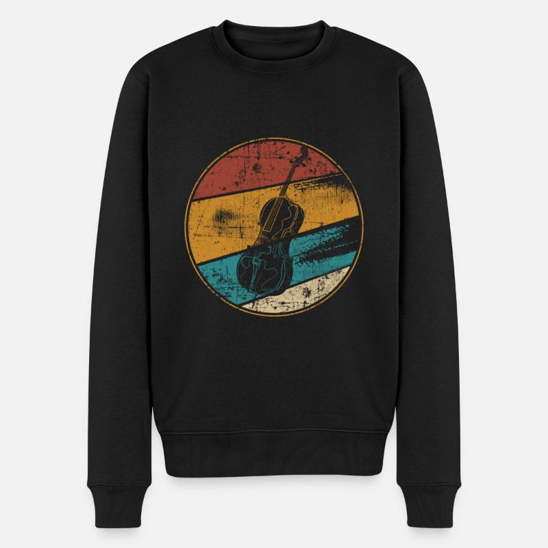 Violoncelle vintage - Pull Premium bio Homme - noir
