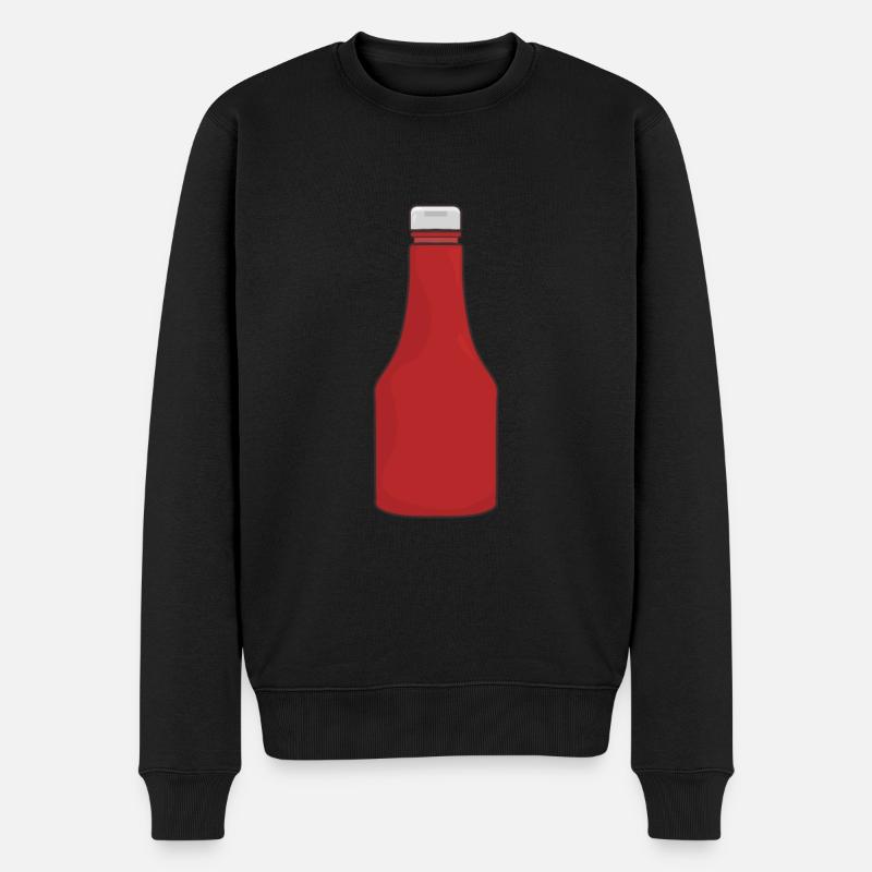 Ketchup - Männer Premium Bio Pullover - Schwarz