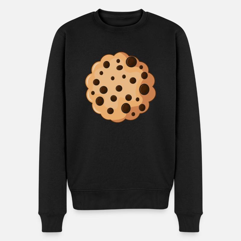 Keks Cookie - Männer Premium Bio Pullover - Schwarz