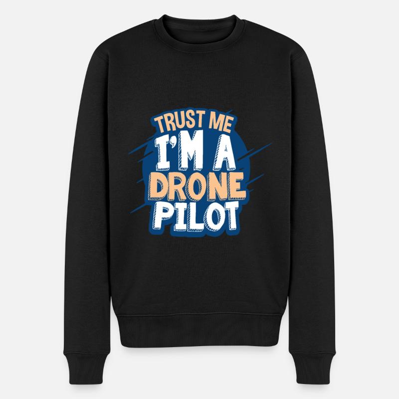 Drone Pilote - Pull Premium bio Homme - noir