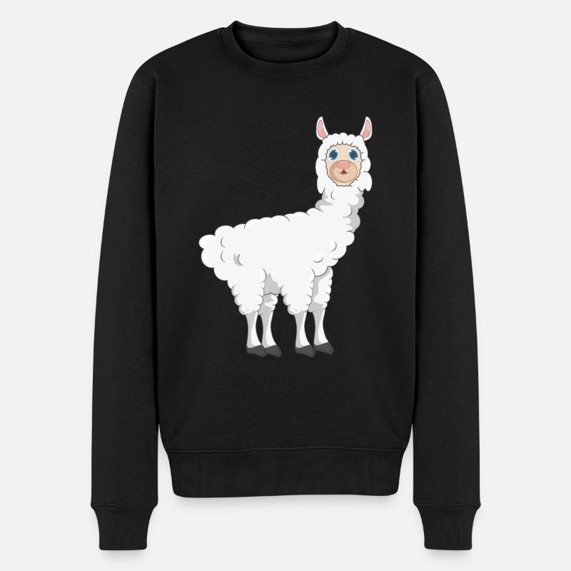 Alpagas Lama - Pull Premium bio Homme - noir