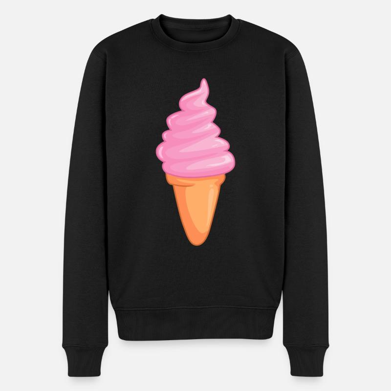 Eis - Männer Premium Bio Pullover - Schwarz