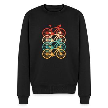 Vélo de course - Pull Premium bio Homme - noir - Devant - Nico (187cm)