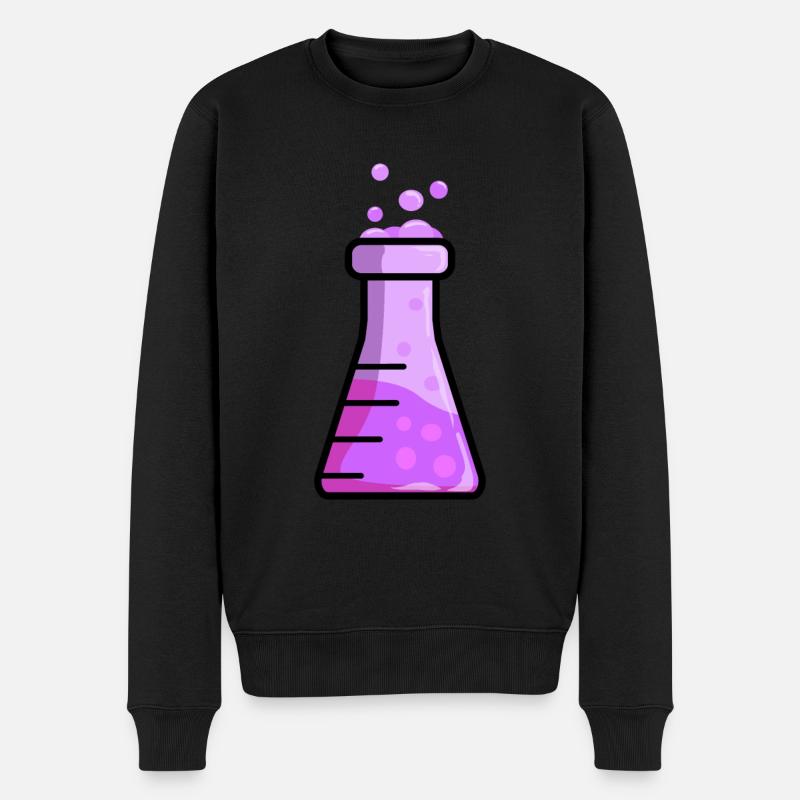 Chemie - Männer Premium Bio Pullover - Schwarz