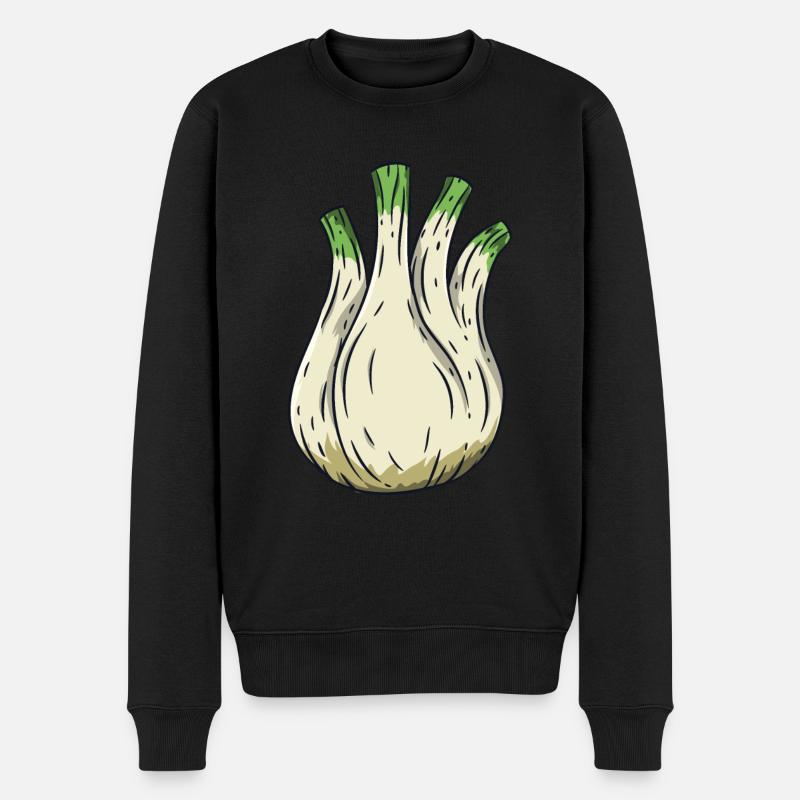 Fenchel - Männer Premium Bio Pullover - Schwarz