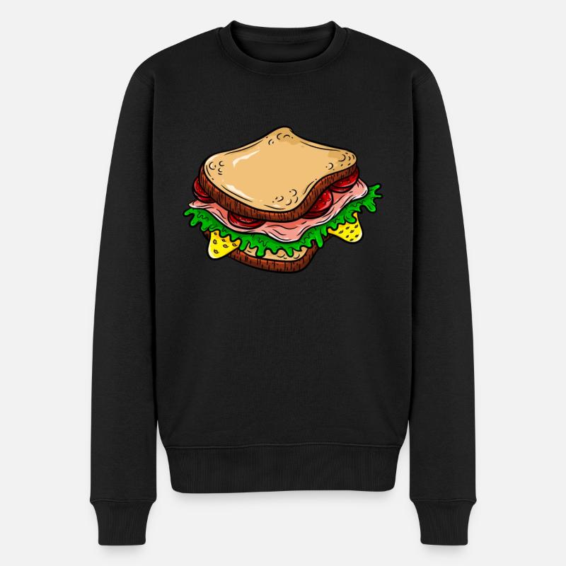 Sandwich - Pull Premium bio Homme - noir