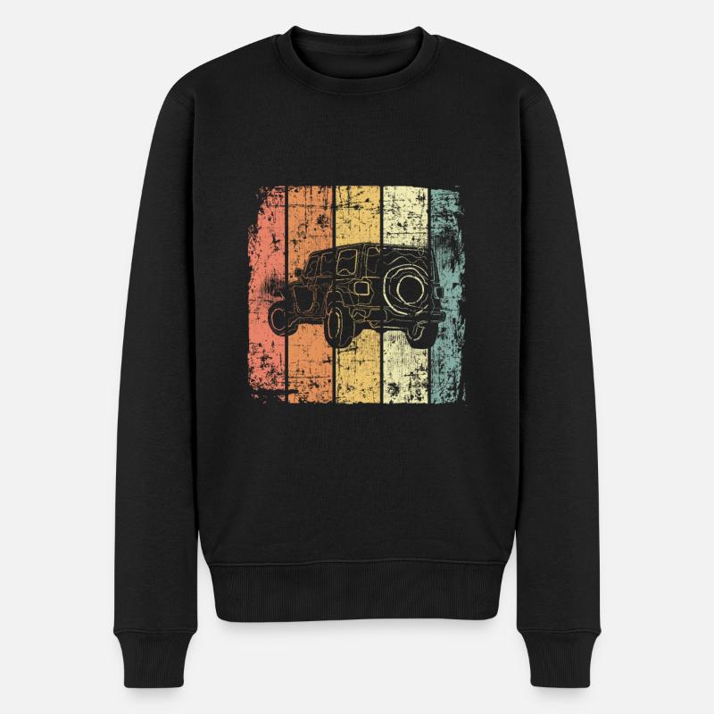 4x4 retro - Pull Premium bio Homme - noir