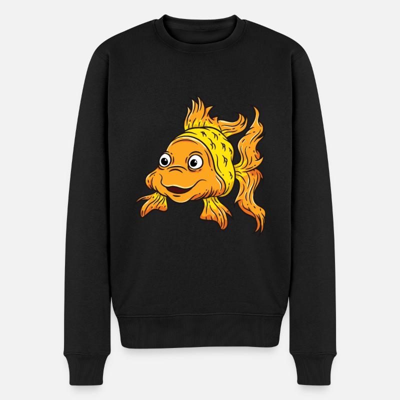 Poisson poisson rouge - Pull Premium bio Homme - noir