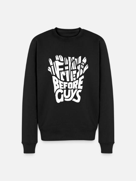 Pommes - Männer Premium Bio Pullover - Schwarz