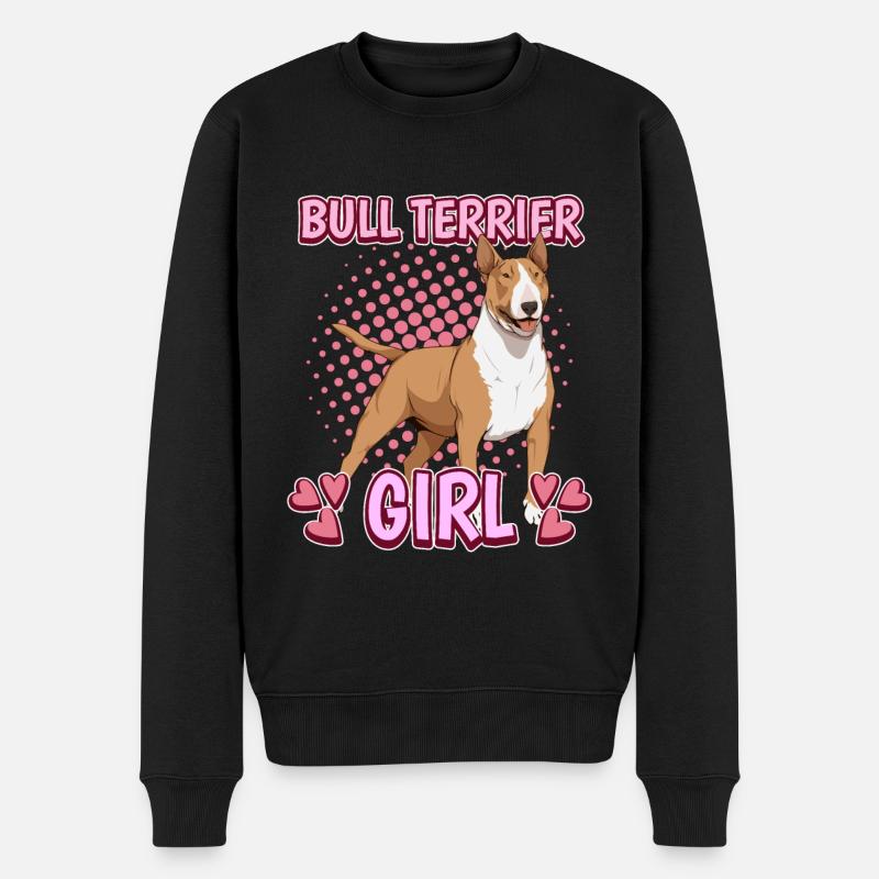 Bullterrier Bull Terrier Girl - Pull Premium bio Homme - noir