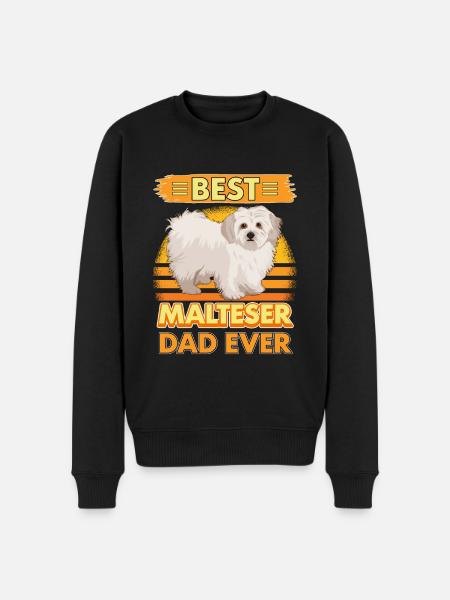 Malteser Best Malteser Dad Ever - Men's Premium Organic Jumper - black