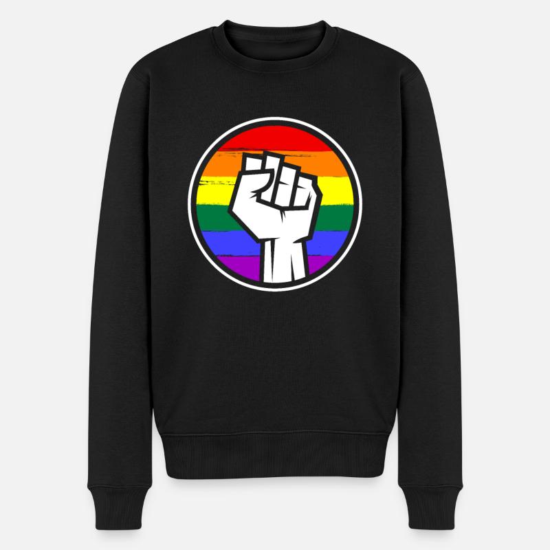 LGBT - Männer Premium Bio Pullover - Schwarz