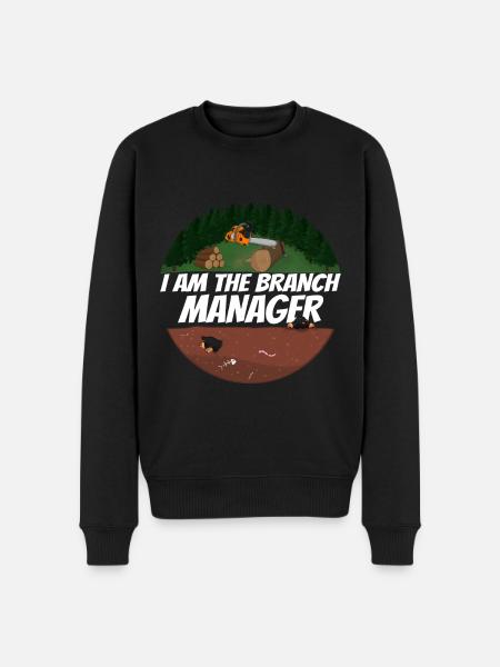 Tronçonneuse Tronçonneuse - Pull Premium bio Homme - noir