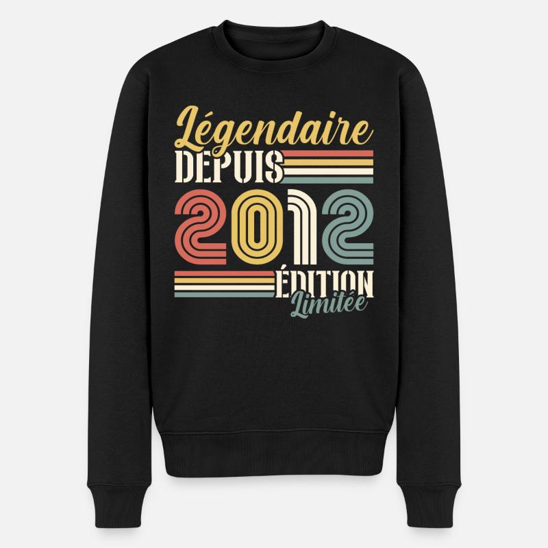 Légendaire Depuis 2012 - Pull Premium bio Homme - noir