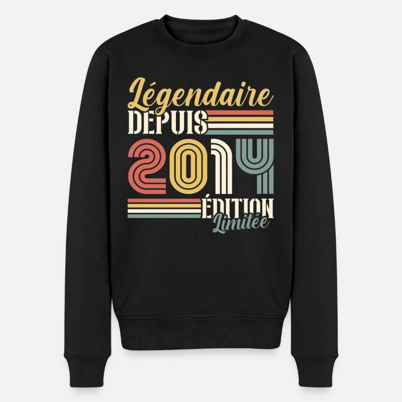 Légendaire Depuis 2014 - Pull Premium bio Homme - noir