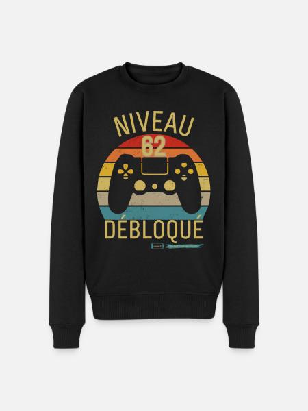 NIVEAU 62 DÉBLOQUE - Pull Premium bio Homme - noir