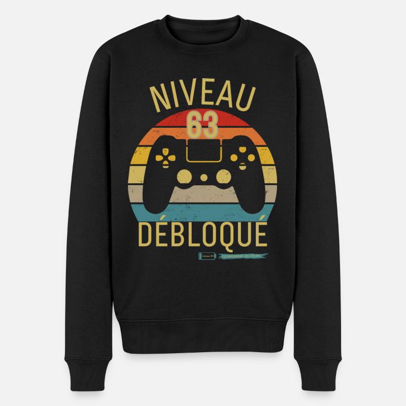 NIVEAU 63 DÉBLOQUE - Pull Premium bio Homme - noir