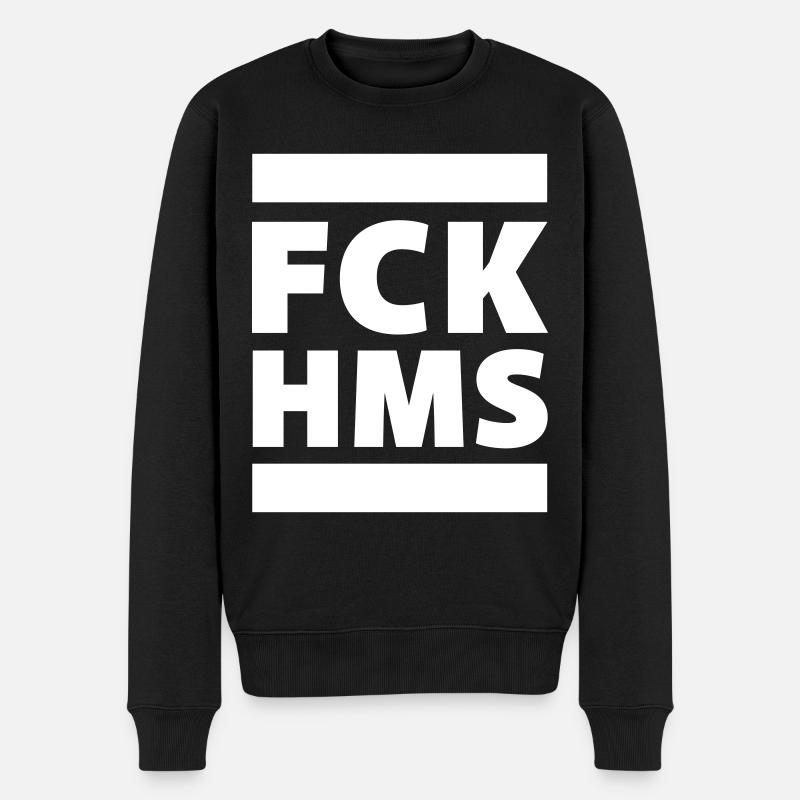 FCK HMS solidarité contre l’antisémitisme - Pull Premium bio Homme - noir