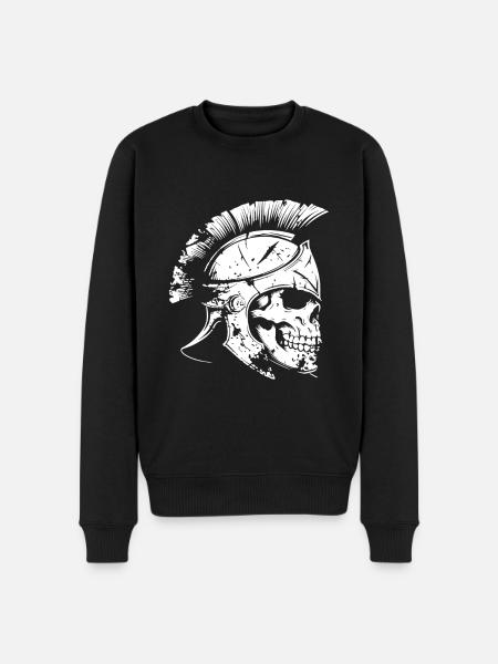 Spartan Skull Sparta - Men's Premium Organic Jumper - black